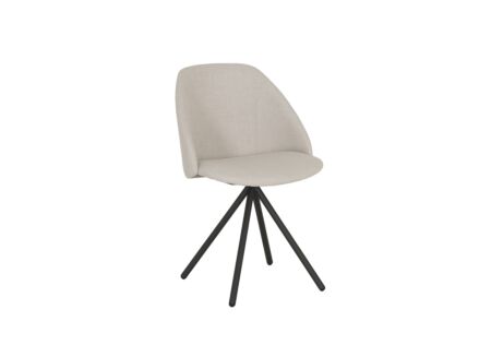 Stoel Fixie 54,5x59x83,5cm - stof - wit