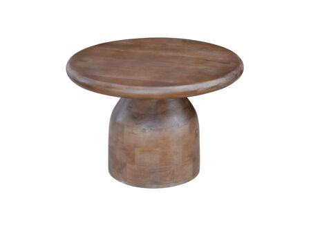 Salontafel Mambo Ø60cm - mango massief - bruin