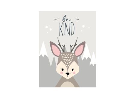 Print op canvas Be Kind 30x40cm