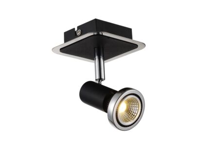 Wandspot chroom zwart 5W  GU10