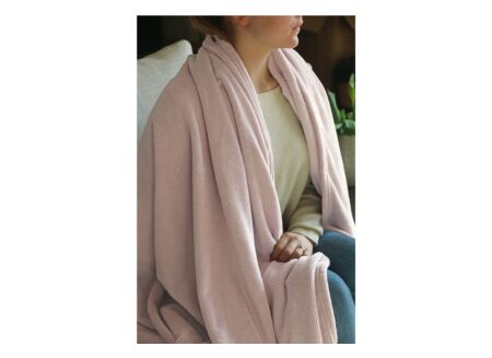 Plaid Antwerpen 150x200cm microvezel oudroze