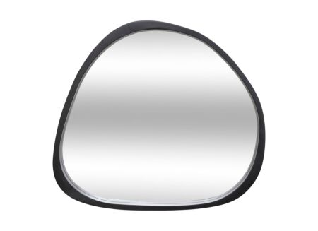 Spiegel Wayne 63x57cm - MDF/glas - zwart