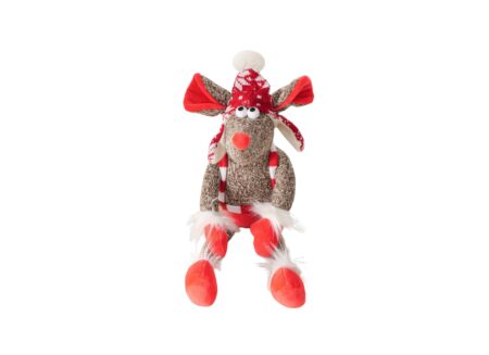Kerstdecoratie Knuffel Gizmo Muis H28cm