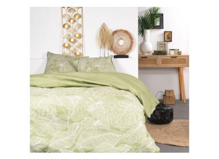 Dekbedovertrek Sunshine 240x220cm - katoen - groen