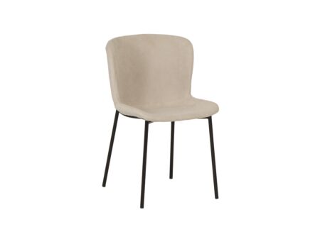 Stoel Noemie 49x53,5x80,5cm - stof - beige