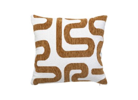 Kussen Safina 40x40cm - stof - karamel