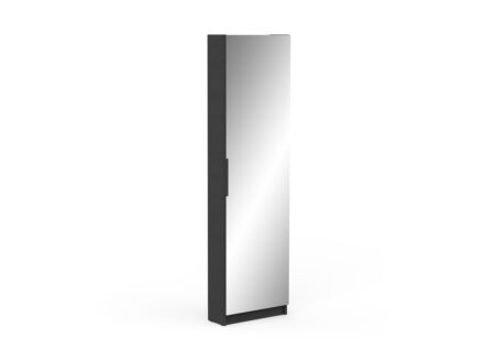 Schoenenkast Zapatero 50x20x181cm zwart structuur