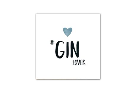 Serviette Gin Lover 25x25cm - papier - wit 20 stuks