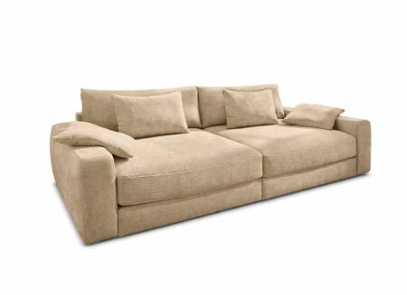 Zetelbed Milano 1-persoons - stof - ecru