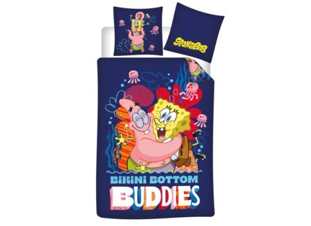 Dekbedovertrek Spongebob 140x200cm - polykatoen - multicolor