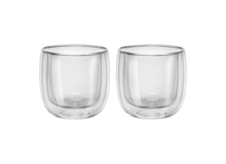 Mok Sorrento Dubbelwandig 24cl - glas - transparant 2 stuks