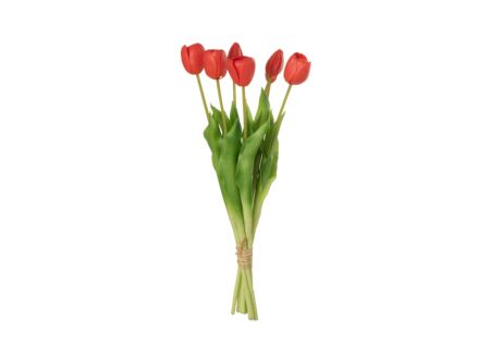 Kunstbloem Boeket Tulpen  H45,5cm, 7 stuks
