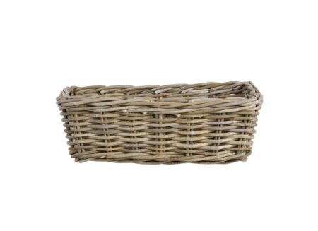 Opbergmand 45,4x23,9x14,7cm - rotan - bruin