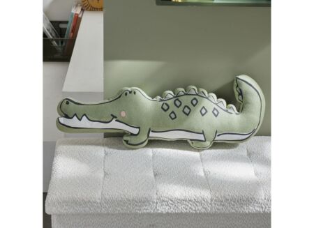 Kussen TODAY Croco 65x25cm - katoen - groen