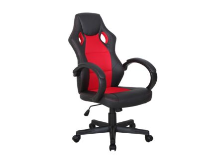 Gamestoel Compass zwart rood