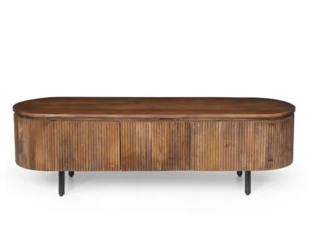 Tv-meubel Velian 150cm - mango massief - bruin