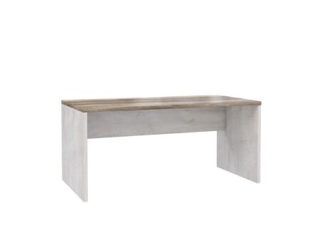 Bureau Duro 160x80x72cm - meubelplaat - pine white/antique oak
