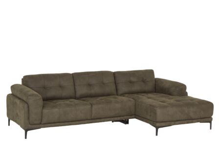 Hoeksalon Night 277x159cm - stof - groen