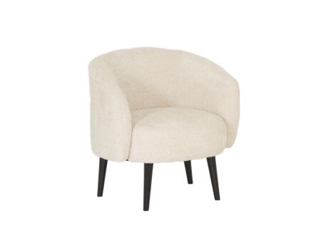 Fauteuil Coffee 76x74x75cm - stof - beige