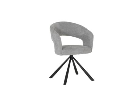 Draaistoel Guppy 60x56x79,5cm - stof - grijs