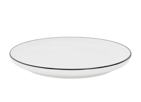 Bord Renee Ø26cm - porselein - zwart & wit