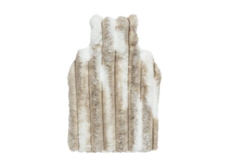 Warmwaterkruik 2L polyester beige/wit