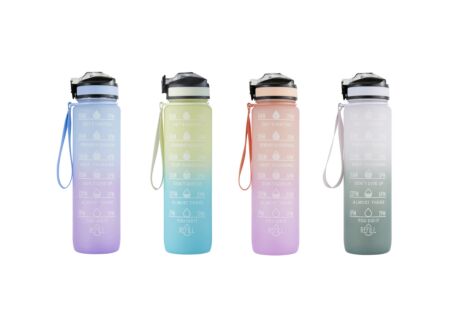 Drinkfles Sport 1L - kunststof - multicolor