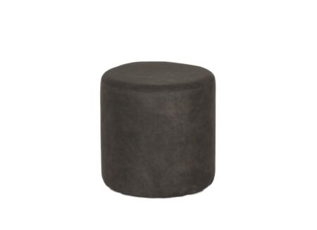 Poef Lofoten Ø38cm stof grijs