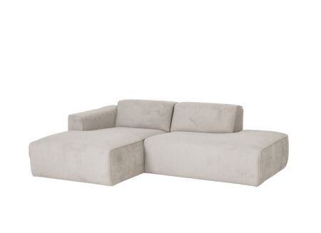 Hoeksalon Enjoy 227x161cm - stof - beige