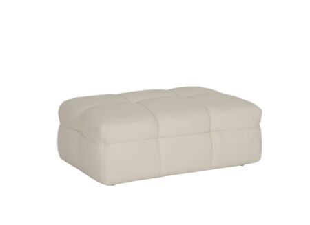 Poef Bubble 109x74cm stof wit