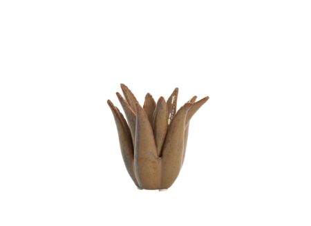 Kandelaar Cactus H11,5cm - keramiek - bruin