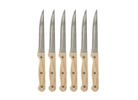 Steakmes Wood set van 6