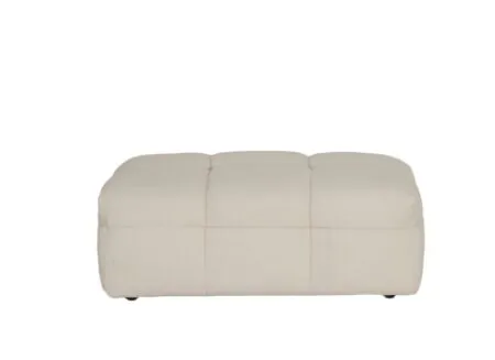 Aperçu - Pouf Bubble 109x74cm tissu blanc
