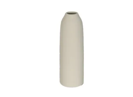 Vaas Nama H56cm - terracotta - wit - Vase Nama H56cm - terre cuite - blanc