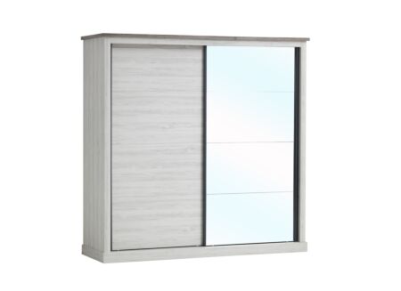 Schuifdeurkast Ella 220cm - decor - light oak/bruin