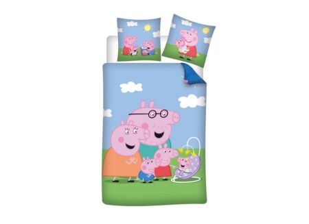 Dekbedovertrek Peppa Pig 140x200cm - polykatoen - multicolor