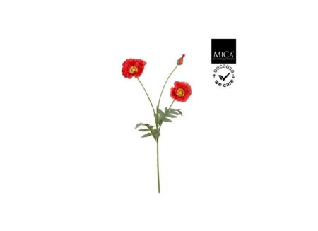 Kunstbloem Klaproos H73cm