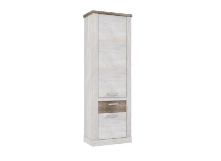 Kast Duro 71x212x41cm - meubelplaat - pine white/antique oak
