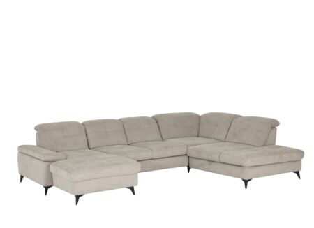 Hoeksalon Naja 353x255cm - stof - desert