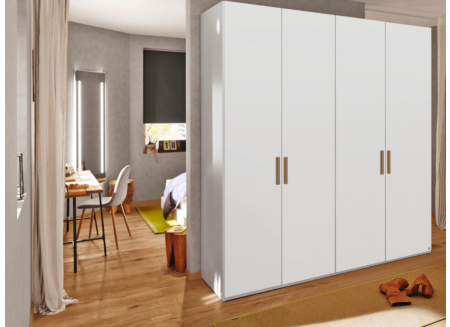 Kleerkast Select 200cm - decor - wit