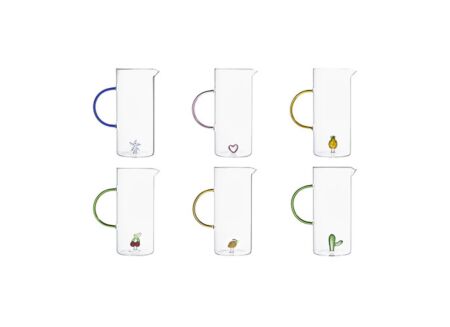 Waterkan Nelya 1,4L - glas - transparant