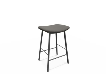 Barkruk Ami ZH65cm - lederlook - sotega antraciet