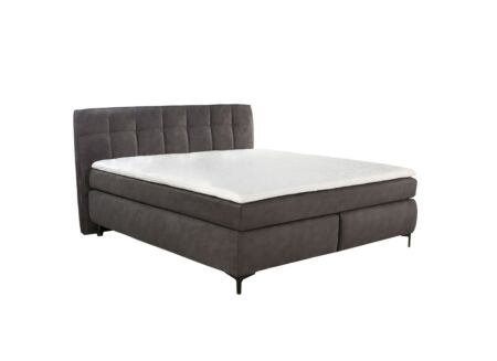 Boxspring Gitta 180x200cm stof donkergrijs