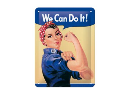 Plakkaat 15x20cm We Can Do It