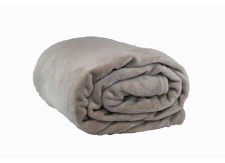 Plaid 130x160cm microvezel beige