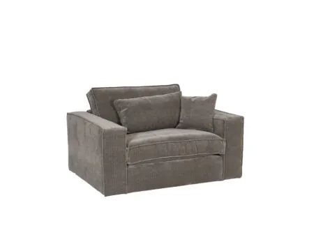 Zetel Marlon 1-zit - stof - bruin