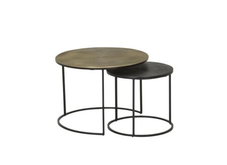 Bijzettafel Laggan Ø61/Ø43cm set van 2