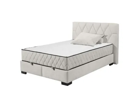 Bedbox Nagol B B 140x200cm - stof - sand met opbergruimte - Lit box Nagol B B 140x200cm - tissu - sand avec rangement