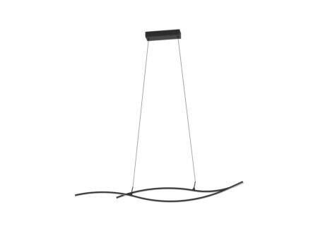 Hanglamp Grisolia 140x7cm 20W LED staal zwart