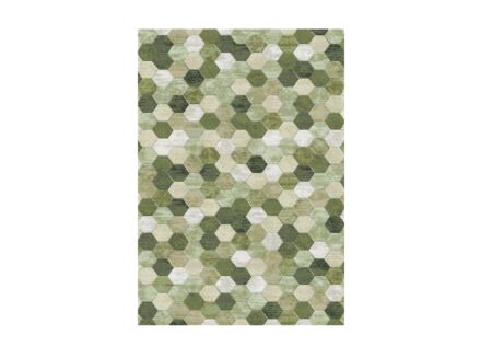 Tapijt Aspero 160x230cm - polyester - groen/multicolor